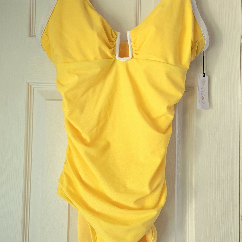 Yellow Women's One-Piece Swimsuit